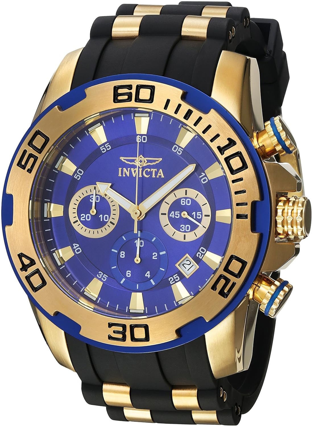 Invicta Men's Pro Diver Stainless Steel Quartz Watch with Silicone
