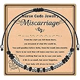 Yvesmillauly Bracelets Miscarriage Gifts for Mothers Fathers, Loss Grief Miscarriage Morse Code Bracelet for Women, Sympathy Gift Memorial Gifts, Pregnancy Loss Jewelry