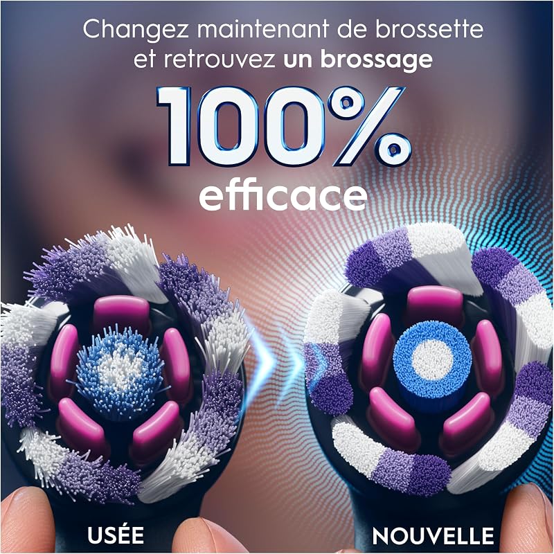 Brossettes de Rechange Radiant White, lot de 8, Noires