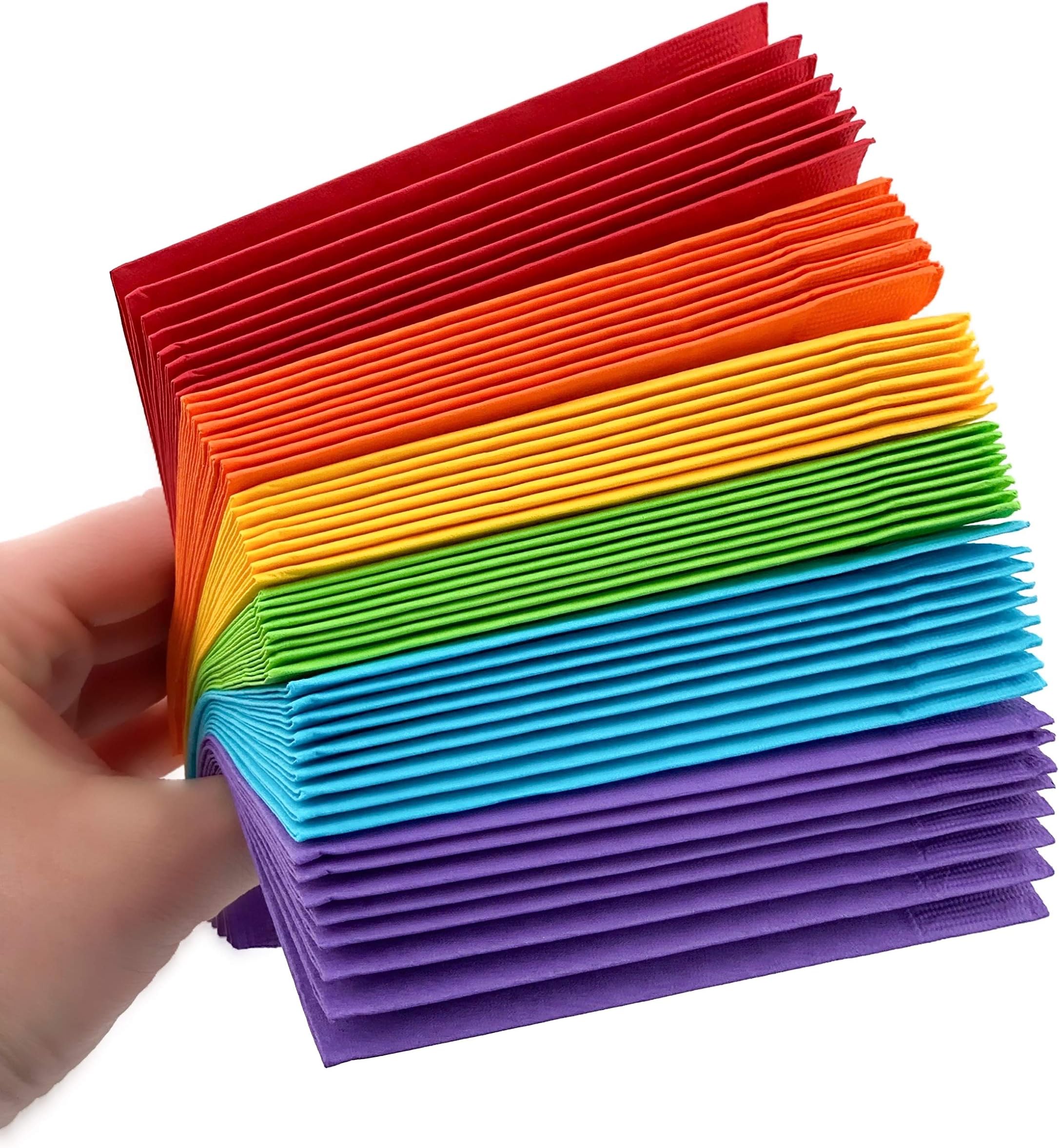 Rainbow Birthday Party Beverage Napkins (50 Pack)