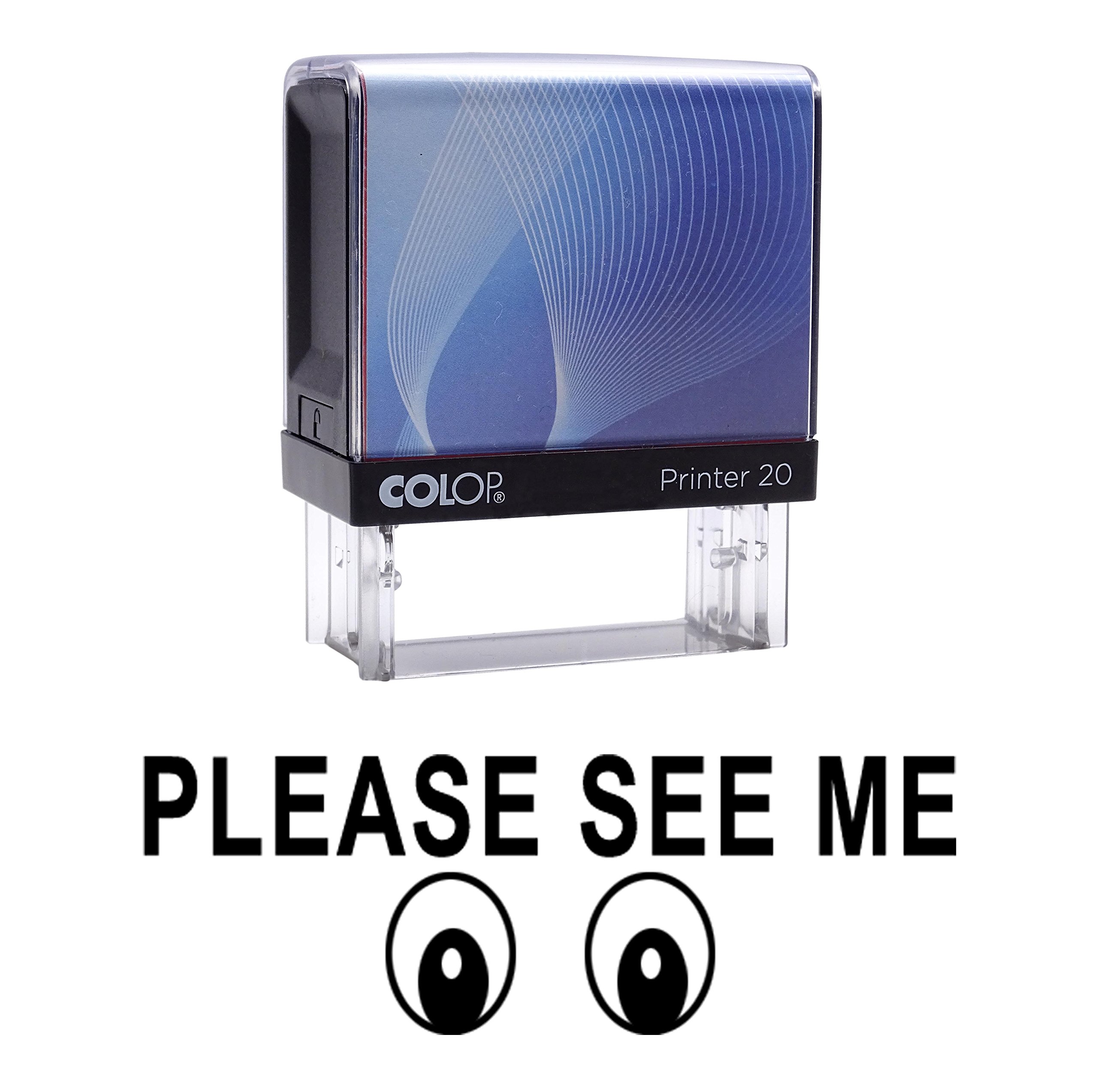 Please See ME Self Inking Rubber Stamp Custom Colop Office Stationary P20 Mini Stamper