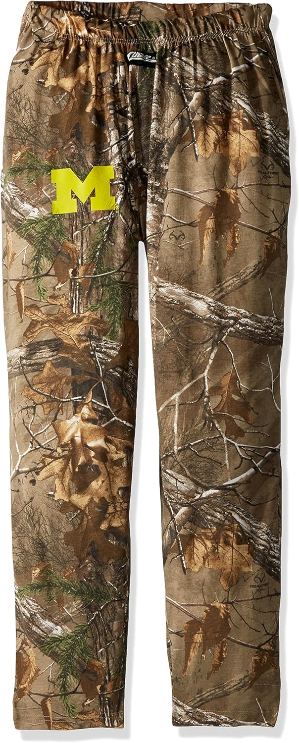 Zubaz Men's NCAA Realtree Xtra Camo Print Team Logo Casual