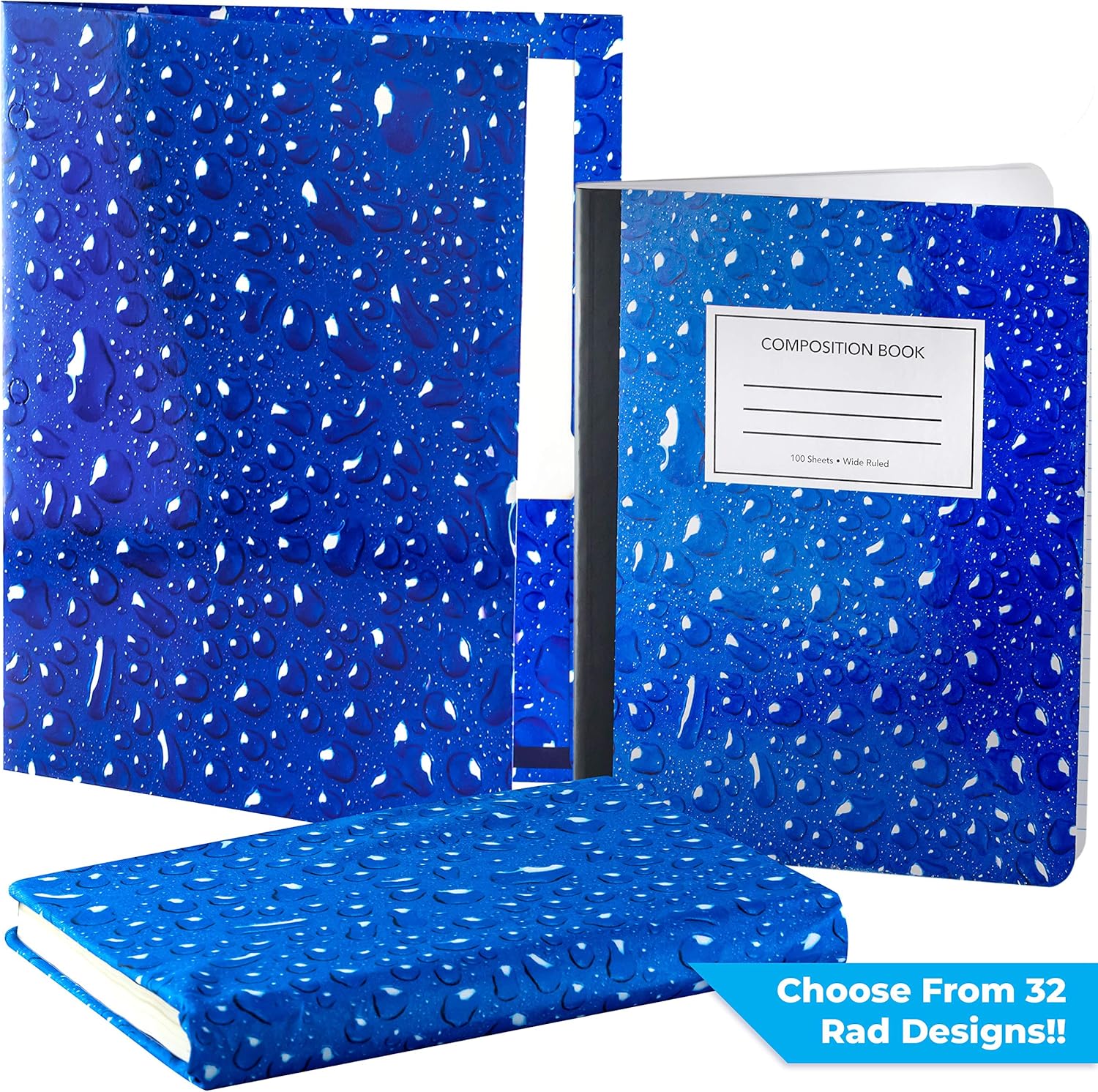Matching Book Cover, Folder and Composition Notebook Pack