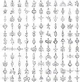 40pcs Mix Stainless Steel Tones Alloy Bead Cage Pendant Wish Lava Pearls Stones Perfume Essential Oils Scent Diffusing Locket Pendant Charms Mother's Day Gift
