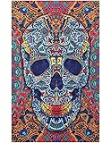 Sunshine Joy® 3D Skull Tapestry - 60X90 - Beach