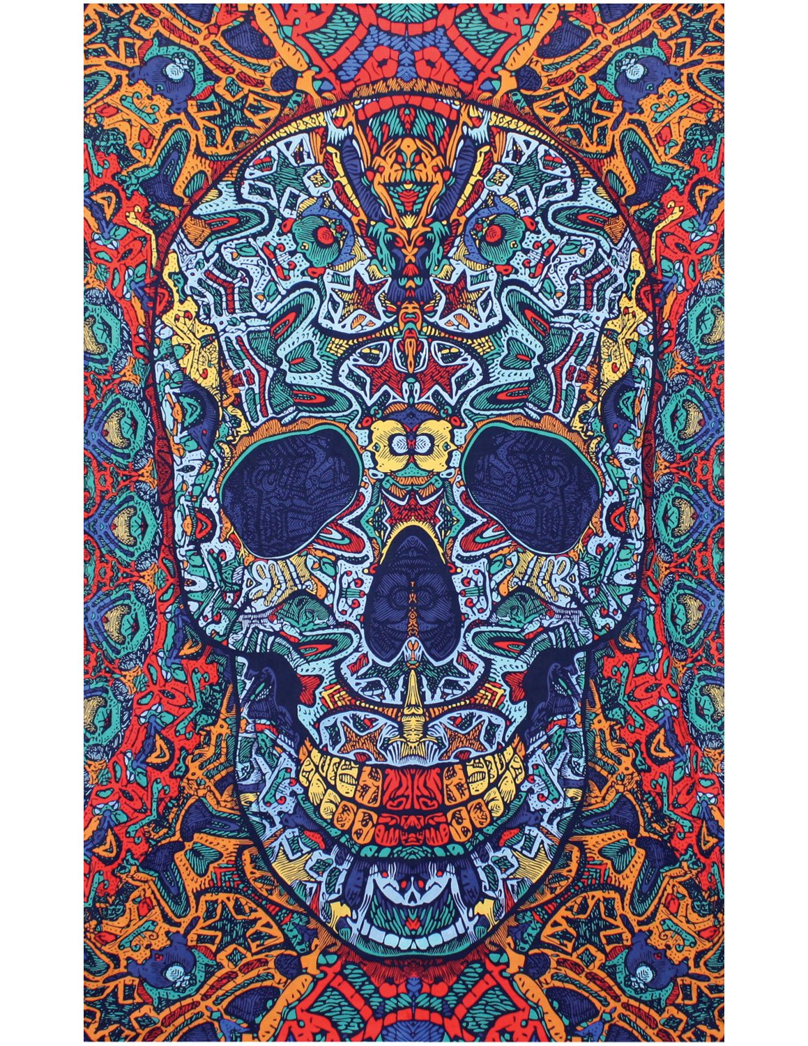 Sunshine Joy® 3D Skull Tapestry - 60X90 - Beach