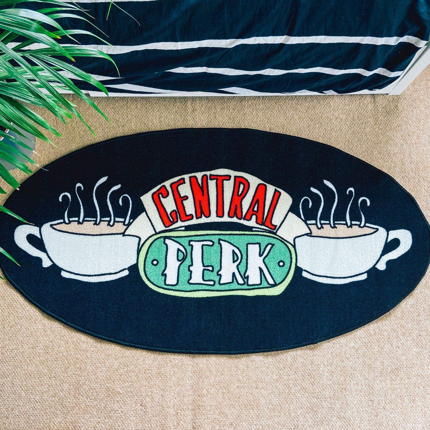 Groovy Central Perk Friends Rug, Black, 92870