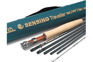 Maxcatch 9ft 7-Piece Travel Fly Fishing Rod – IM10 Carbon Lightweight Fly Rod with Protective Tube