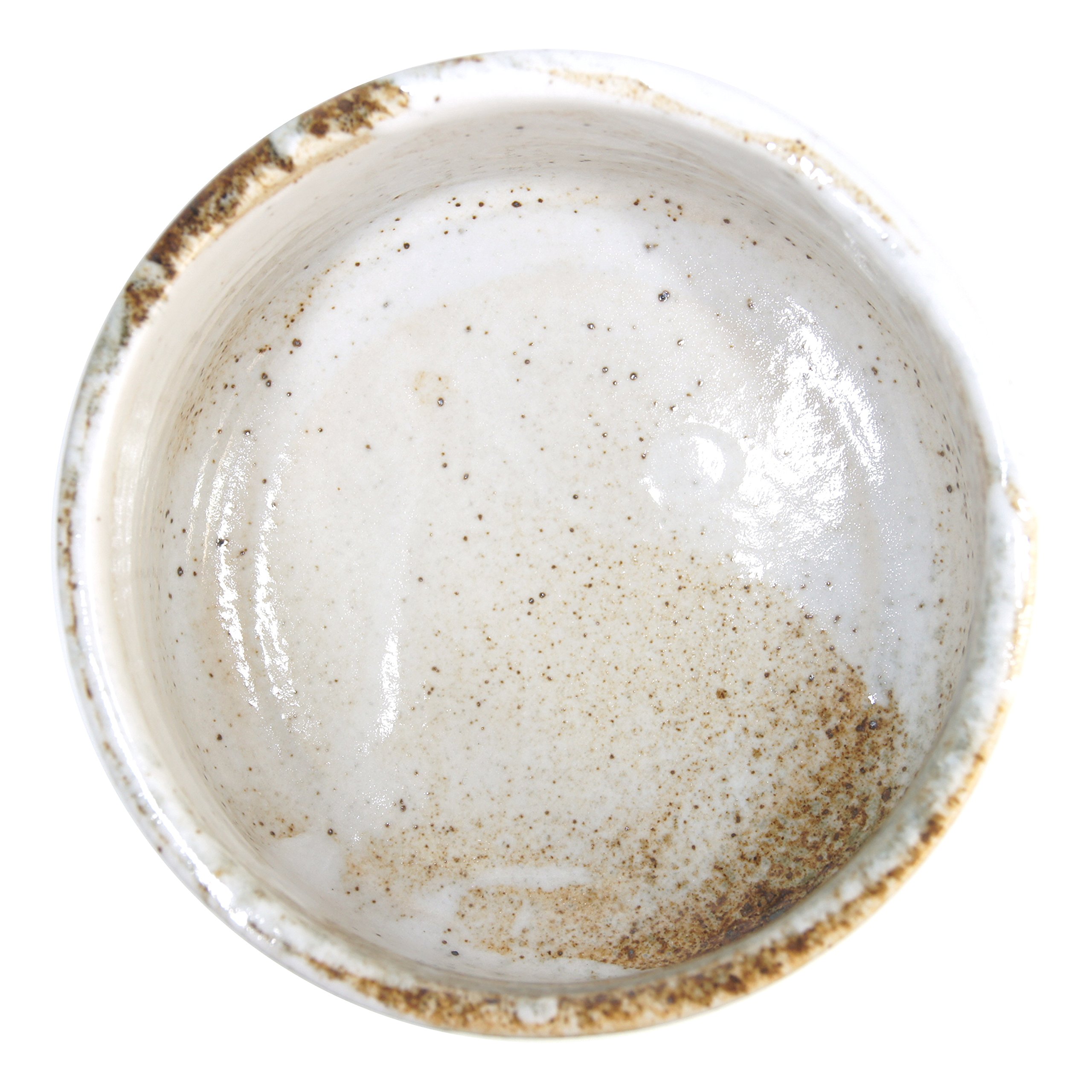 Mino Ware Japanese Handcrafted Matcha Tea Bowl Beige, Matcha Tea Cup Ceremony, Authentic Pottery, Yuki Shino Chawan