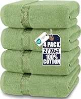Utopia Towels 4 Piece Bath Towel Set 69x137 cm Premium 100% Ring Spun Cotton