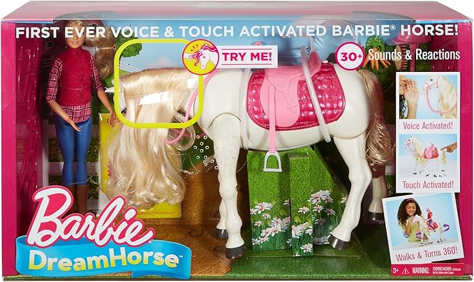 barbie ftf02 dreamhorse doll and horse
