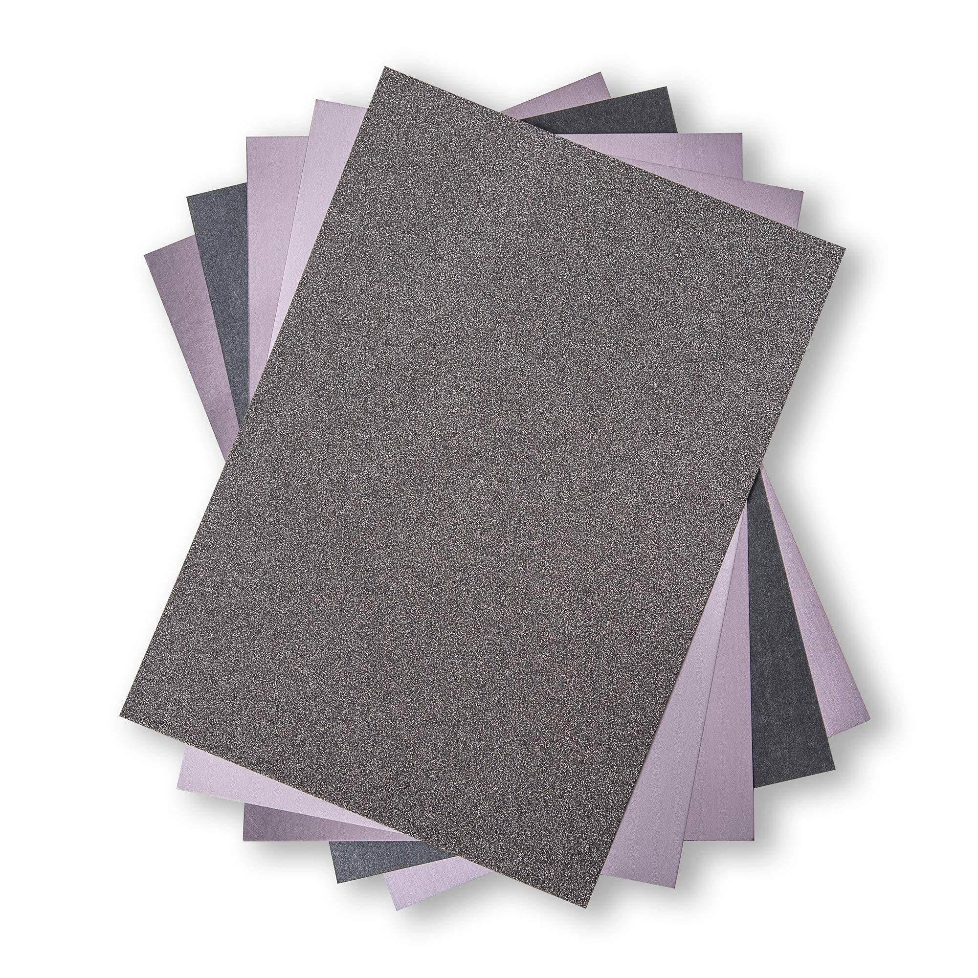 Sizzix Surfacez-Opulent Cardstock 664536, Charcoal, 50 Pack, Metal, One Size