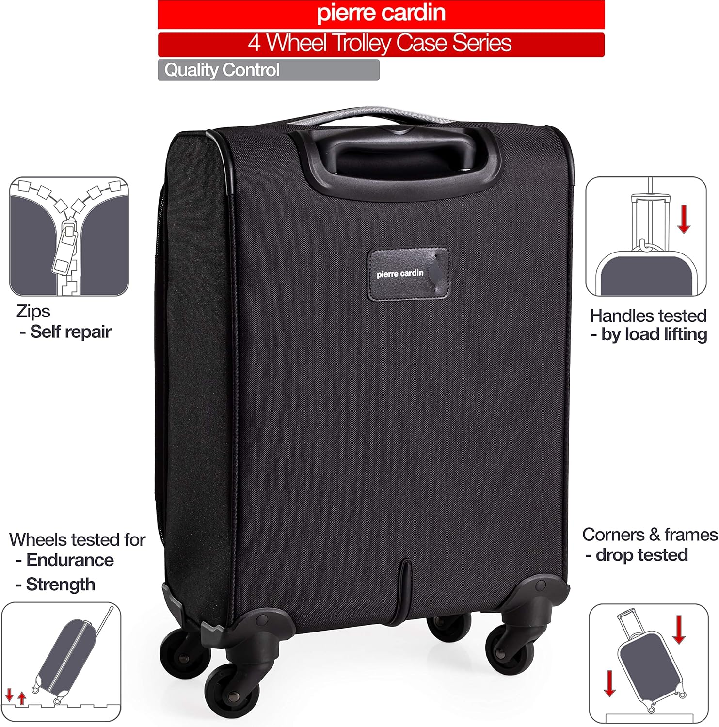 pierre cardin luggage handle repair parts