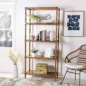 Safavieh Home Collection Ebo Modern Coastal 4 Tier Etagere, Brown