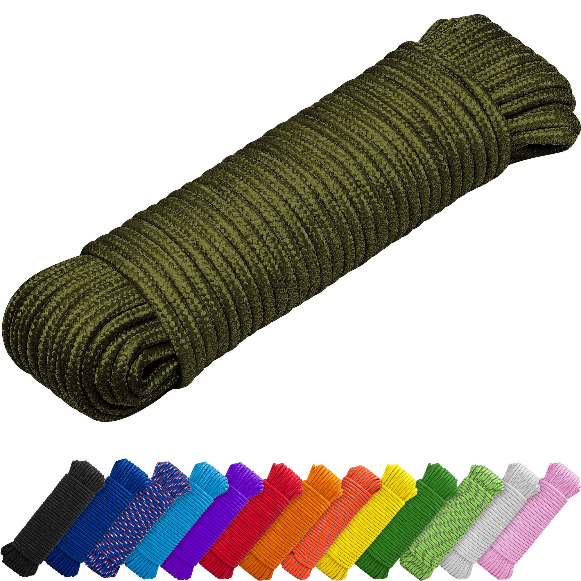 TECEUM Rope – 90 Feet x 3/8 Inch (10mm) – Army