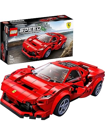 LEGO Speed Champions - Ferrari F8 Tributo, Set de Construcción de Coche de Carreras de Juguete, Incluye Minifigura del Conductor del Deportivo (76895)