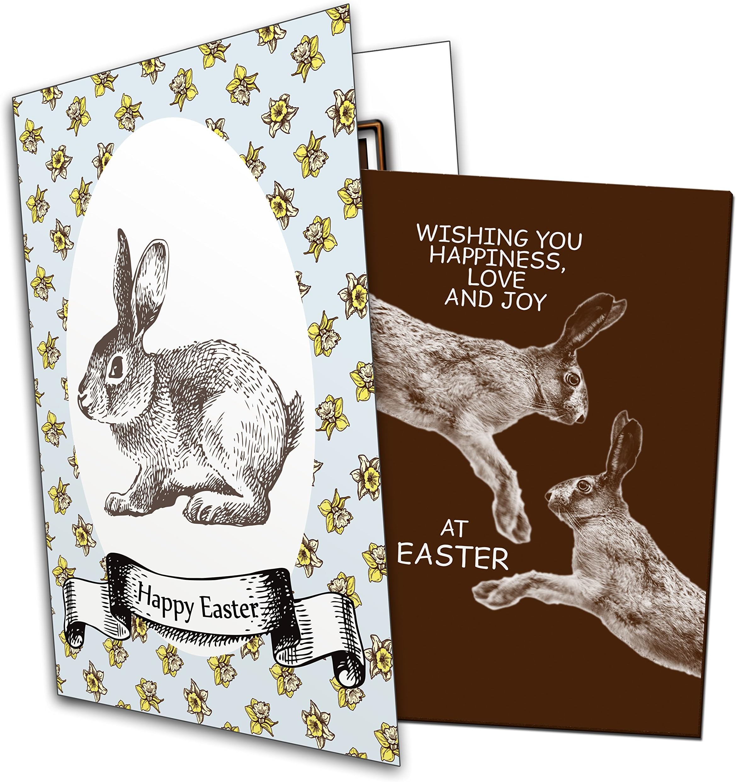 Wishing You Happiness, Love and Joy at Easter - Chocolate Greeting Card / Delicious Gift