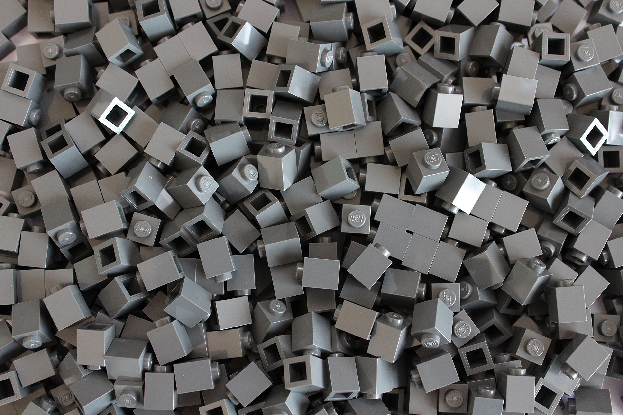 LEGO Bricks: Dark Grey 1x1. Part 3005 (X 100)