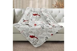 Virah Bella - Quilted Throw Blanket 50"x60" - Lightweight Throw Quilt for Accent, Decor, or Bedding - Cardinal-Themed Blanket