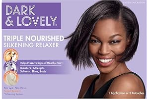 Dark and Lovely Healthy Gloss 5 Shea Moisture Relaxer Kit, Super, 1 Application Hair Color