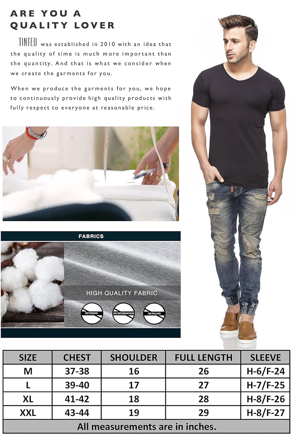 tinted men's cotton lycra t-shirt(tj101crh-black-m-$p)