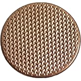 Textured Worry Stone - Raw Copper - Geometric Pattern Copper Coin