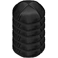 A&M Mezuzot Modern Satin Kippah Hat for Men Yarmulke Cap Jewish Yamaka Hat Set of 6 Kippot for Men