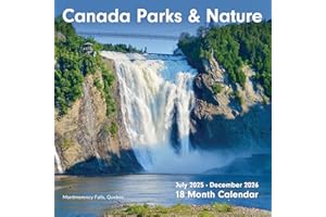 Canadian 18-Month Wall Calendar - 100% Biodegradable 11x22 Inch Open - Canadian Holidays in English & French - Jul 2025 - Dec