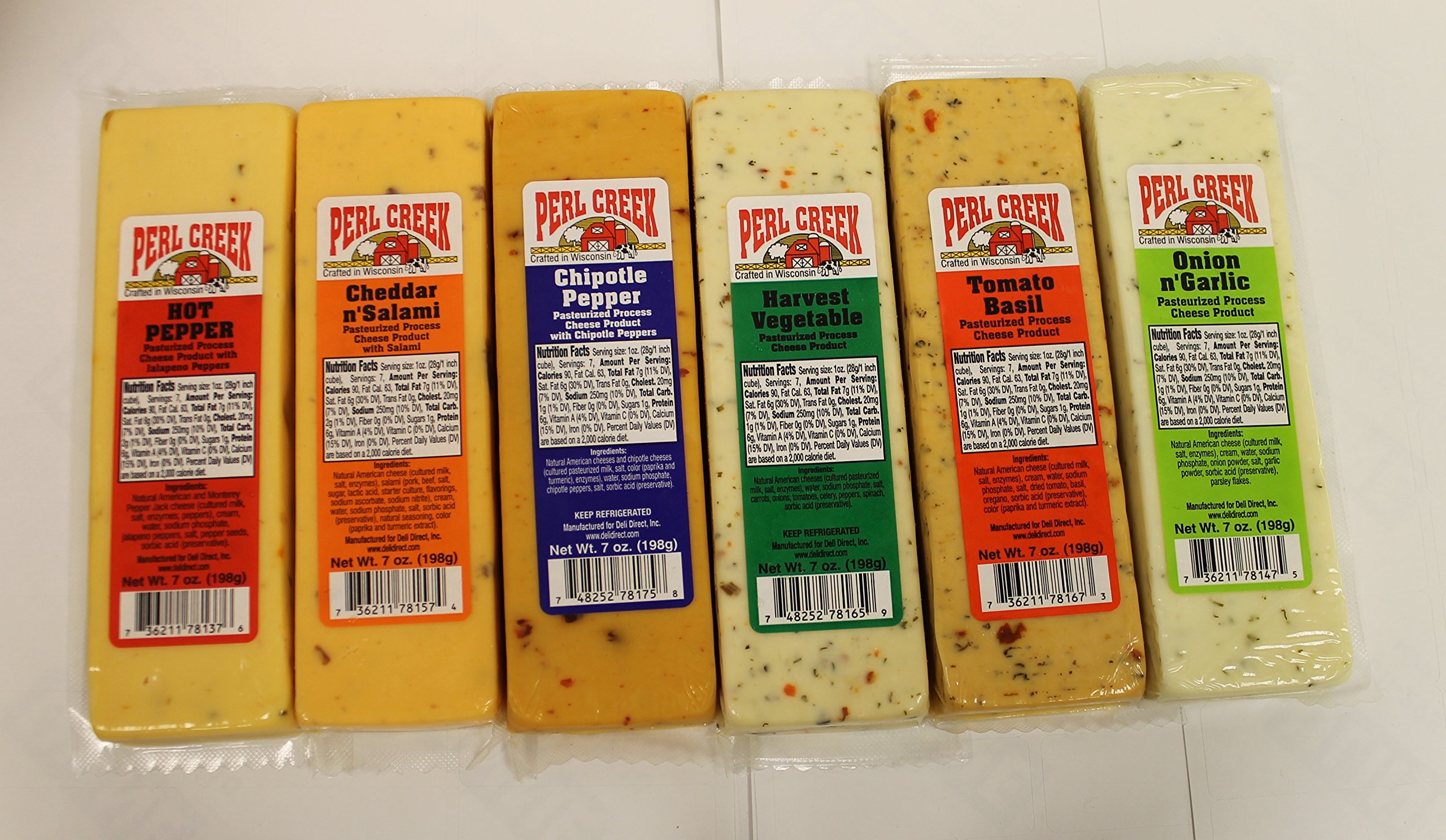 Wisconsin Cheese Blocks 6 Pack (New Flavors) 0748252781659 Buy new