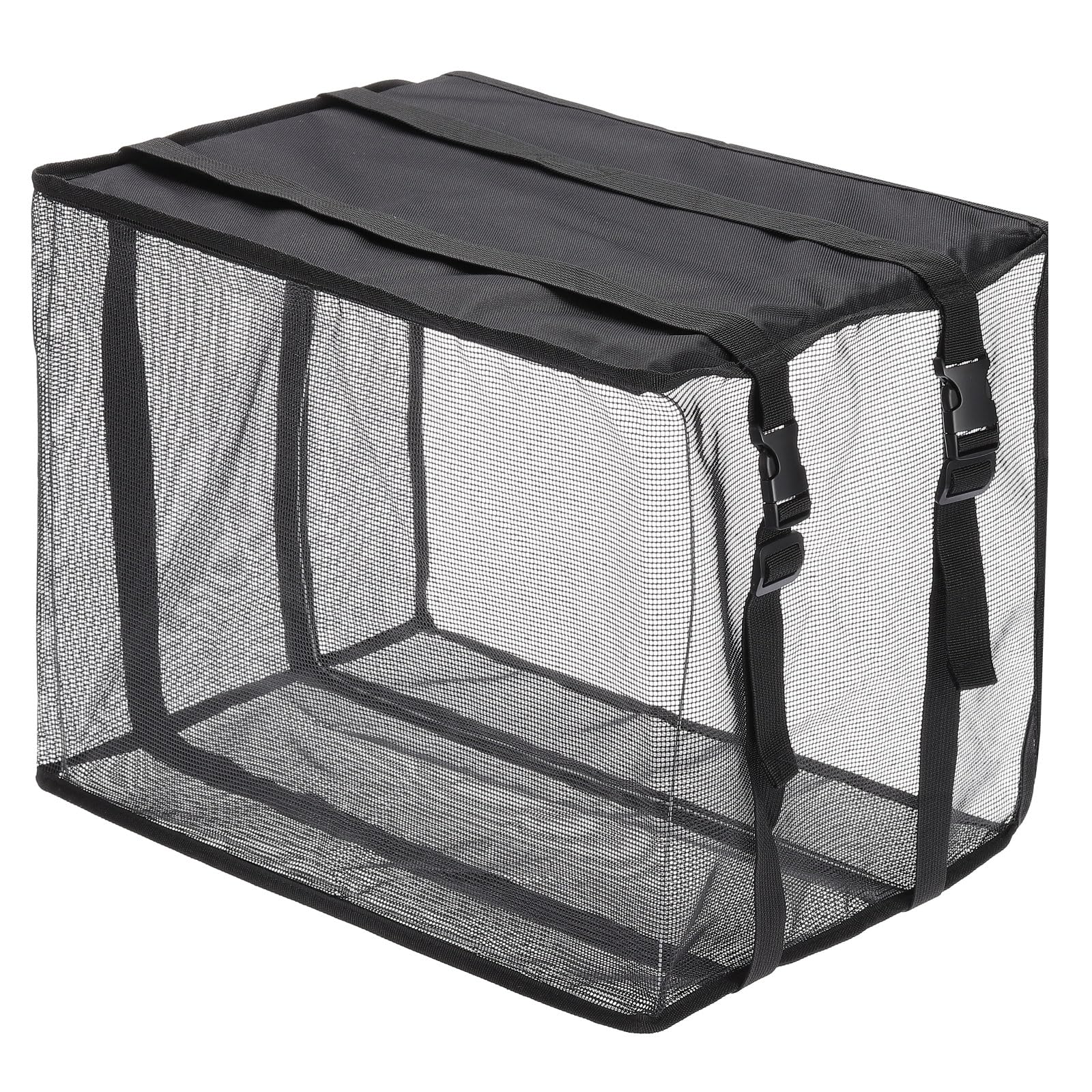 PATIKIL Window Air Conditioner Mesh Cover, 27.5x22.5x18.5 inch Outside Window AC Unit Cover Outdoor Window AC Covers Protection for Anti-Leaf, Dustproof, Black