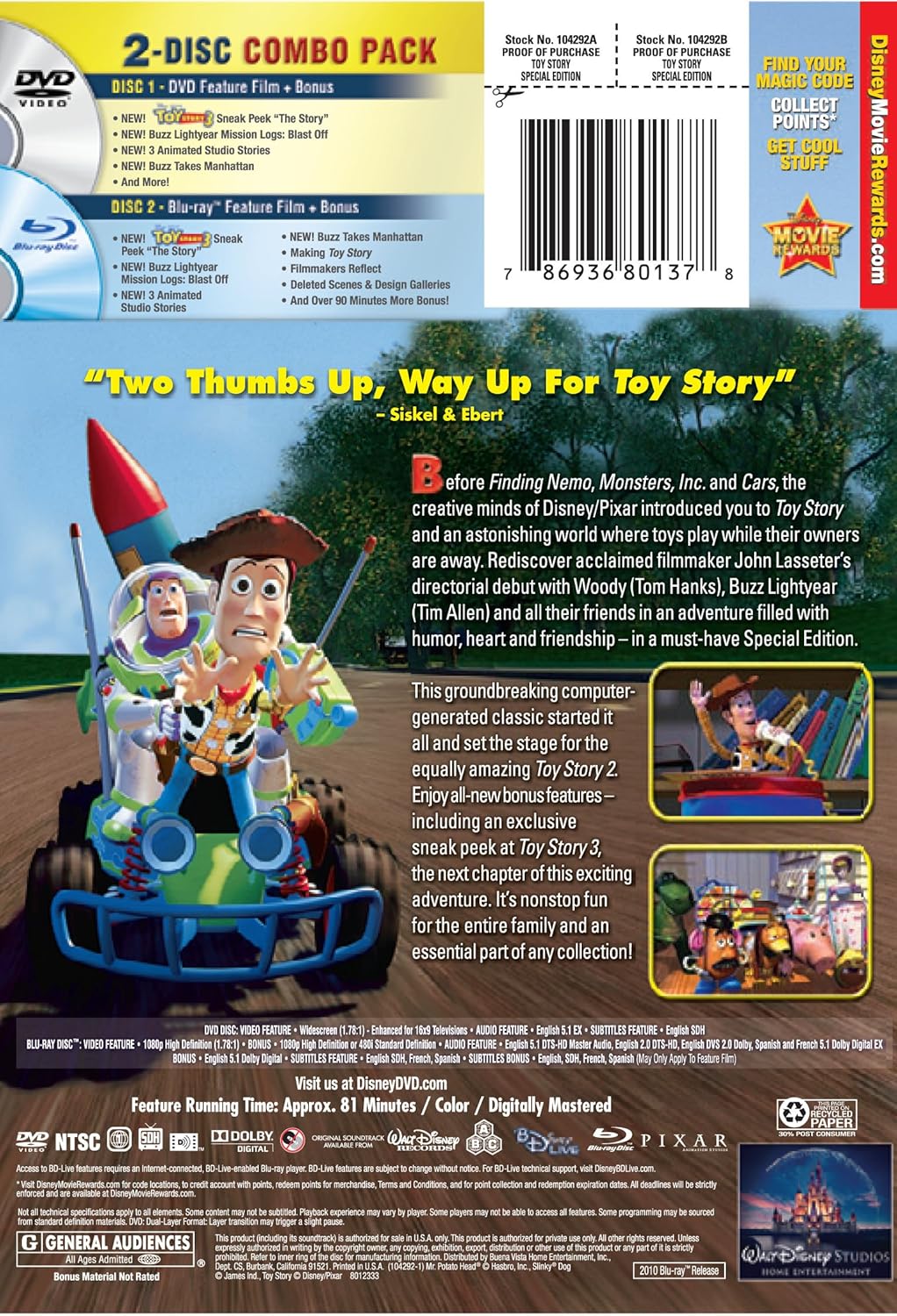 Toy Story Two Disc Special Edition Blu Ray Dvd Combo W Dvd Packaging Amazon De Dvd Blu Ray Toy Story Two Disc Special Edition Blu Ray Dvd Combo W Dvd Packaging Amazon De Dvd Blu Ray