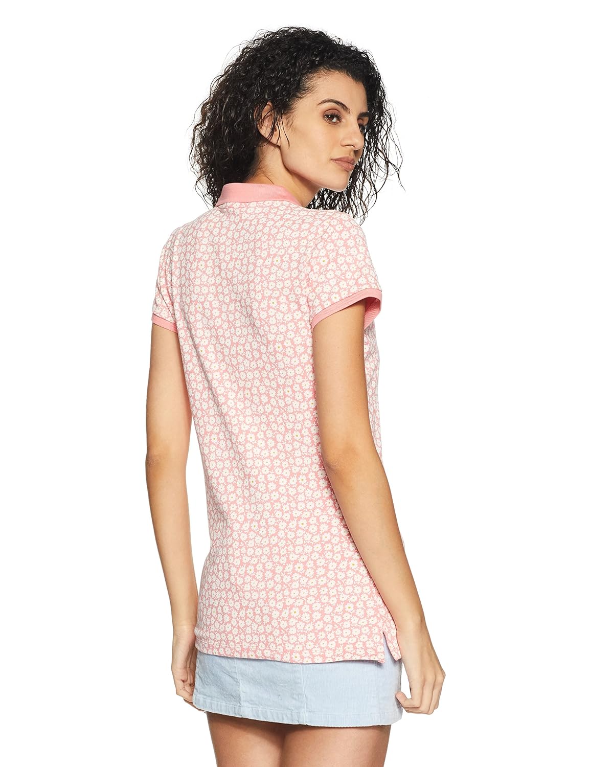 gap women's short sleeve printed polo