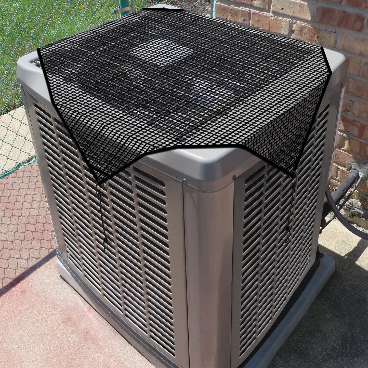thumbnail image 2 of 28x28 Mesh AC Cover For Outside Units - Breathable Air Conditioner Compressor Cover 2 of 12