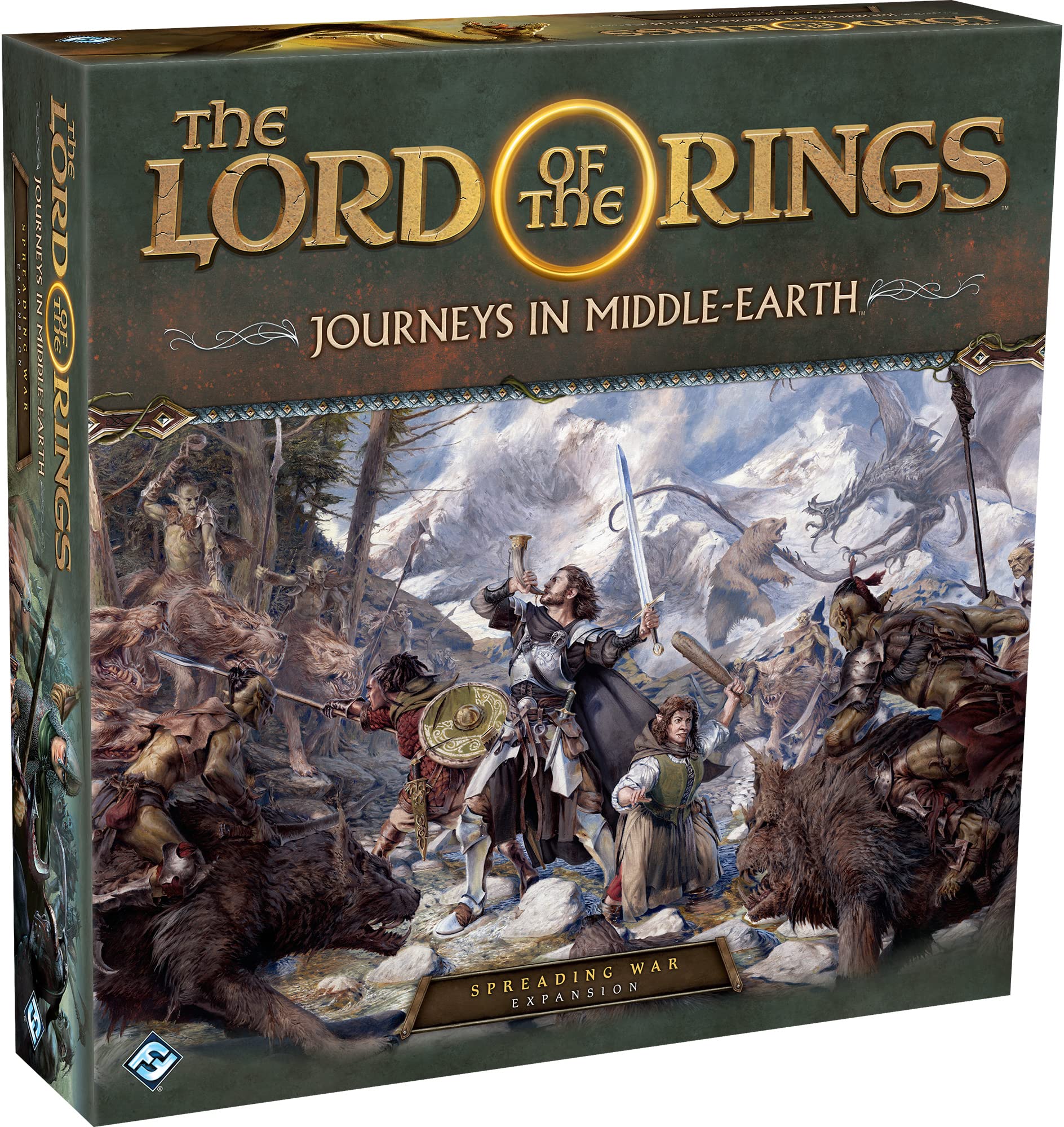 Photo 1 of The Lord of the Rings Journeys in Middle-earth Spreading War Board Game EXPANSION - Adventure Board Game for Kids and Adults, Ages 14+, 1-5 Players, 60+ Minute Playtime, Made by Fantasy Flight Games