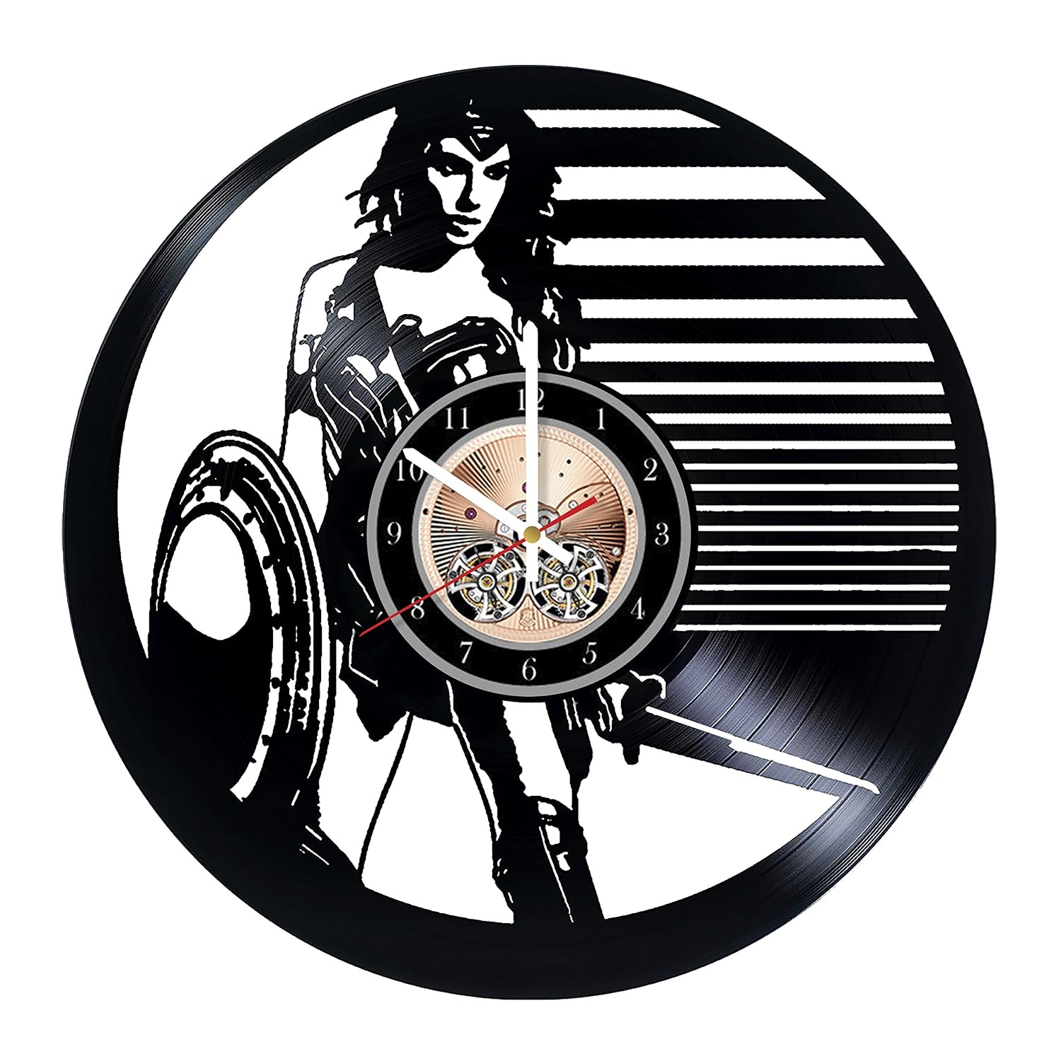 Online Wonder Woman Vinyl Record Wall Clock