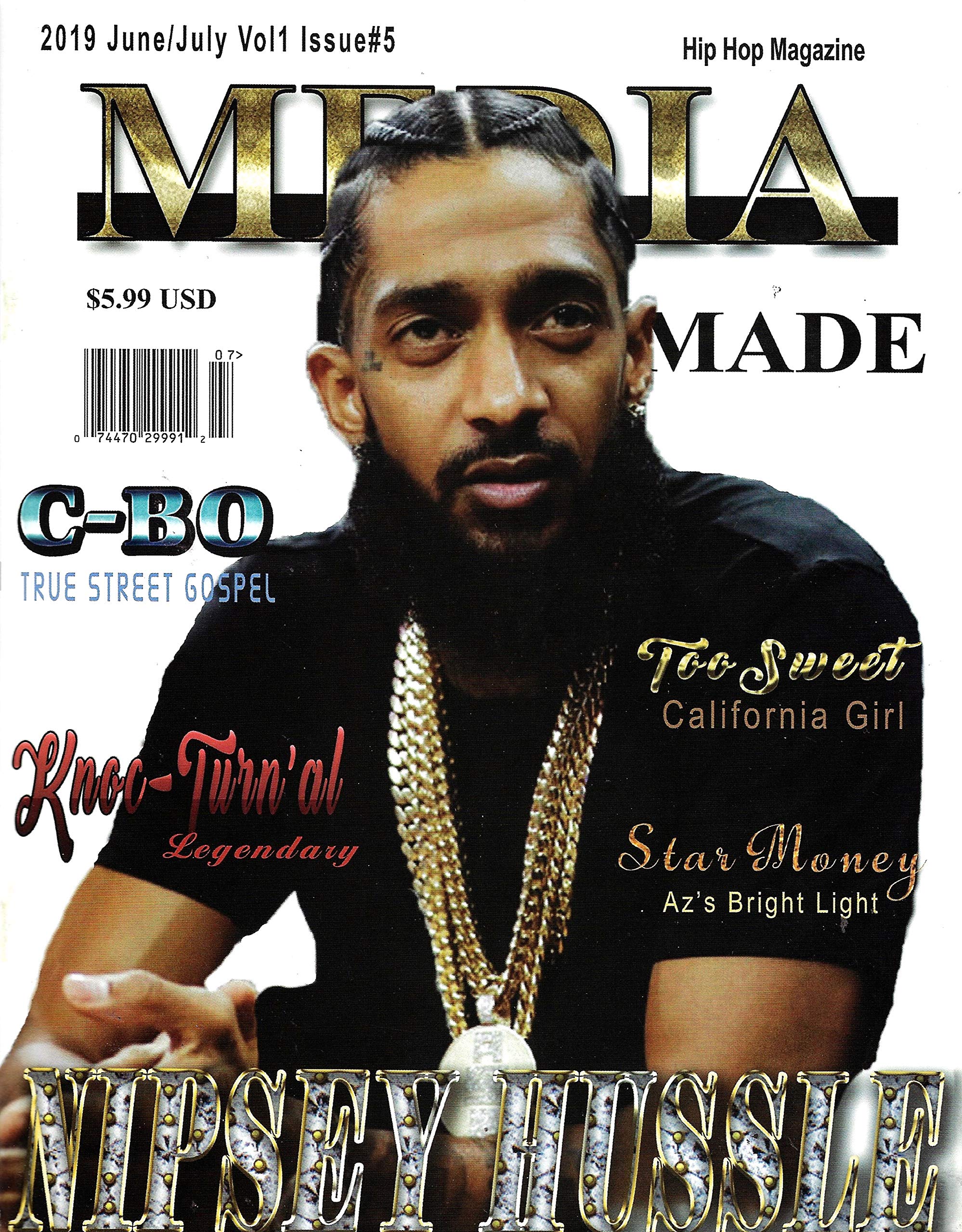 Media Made Magazine June July 2019 Nipsey Hussle Cover Media Made Magazine Amazon Com Books