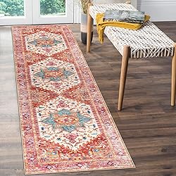 Yamaziot Washable Runner Rug, 2x8 Non-Slip Boho
