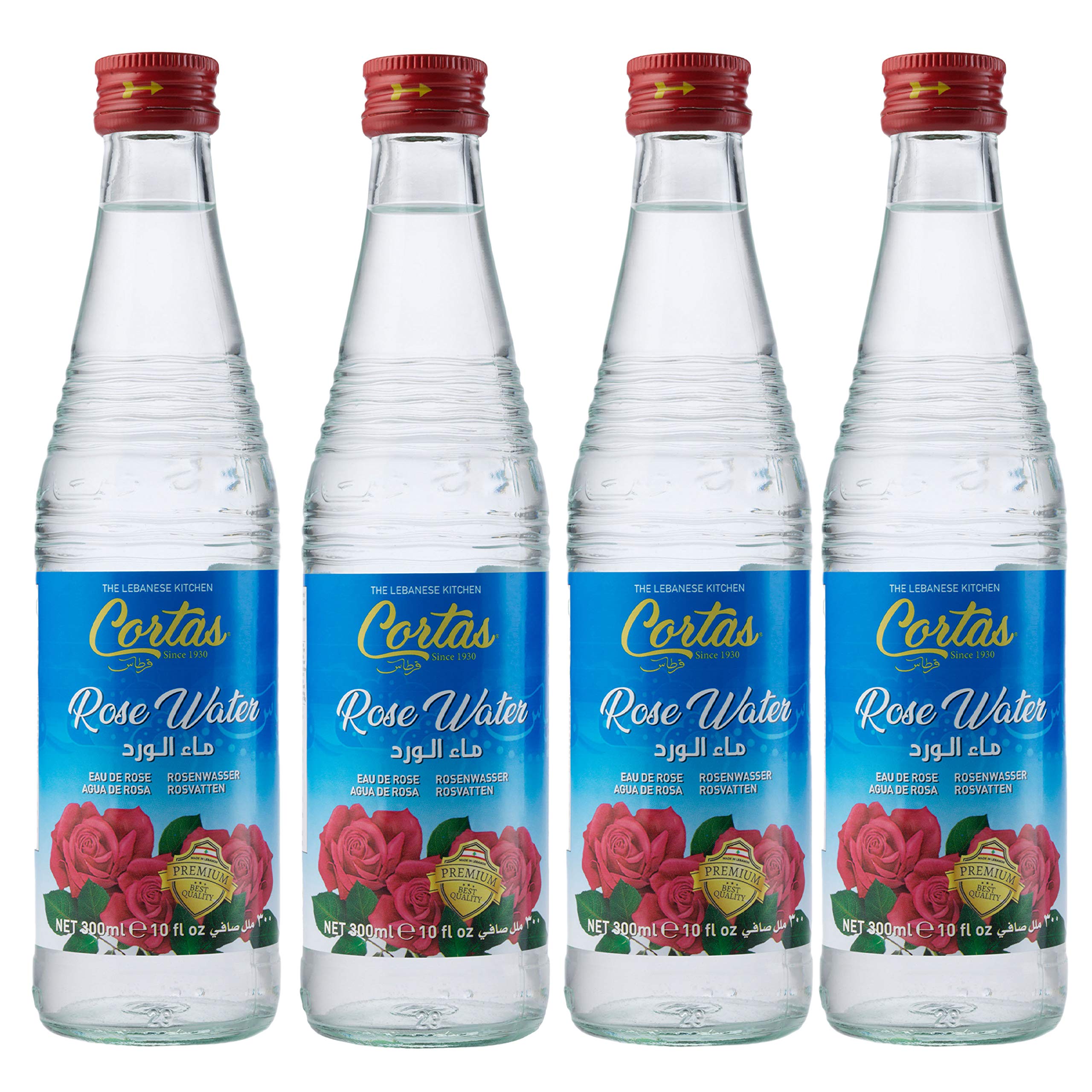 Cortas Rose Water, 10Ounce Bottles (Pack of 4) Buy Online in United