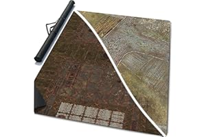 Warzone Studio 60 x 44 inch Double-Sided Rubber Battle Mat: Depalemon + Zolotograd + Bag