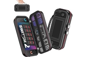 NinABXY Switch Carrying Case Compatible with Nintendo Switch 2, 3-Layer Protection for Joy-cons, Consoles & Games, Switch 2 Accessories for Travel & Outdoor Gaming, Screen Protection&Scratch-Proof