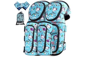 OUWOR Kids Soft Knee and Elbow Pads, Children Protective Gear, Suitable for Boys and Girls Bike Ski Roller Skateboard