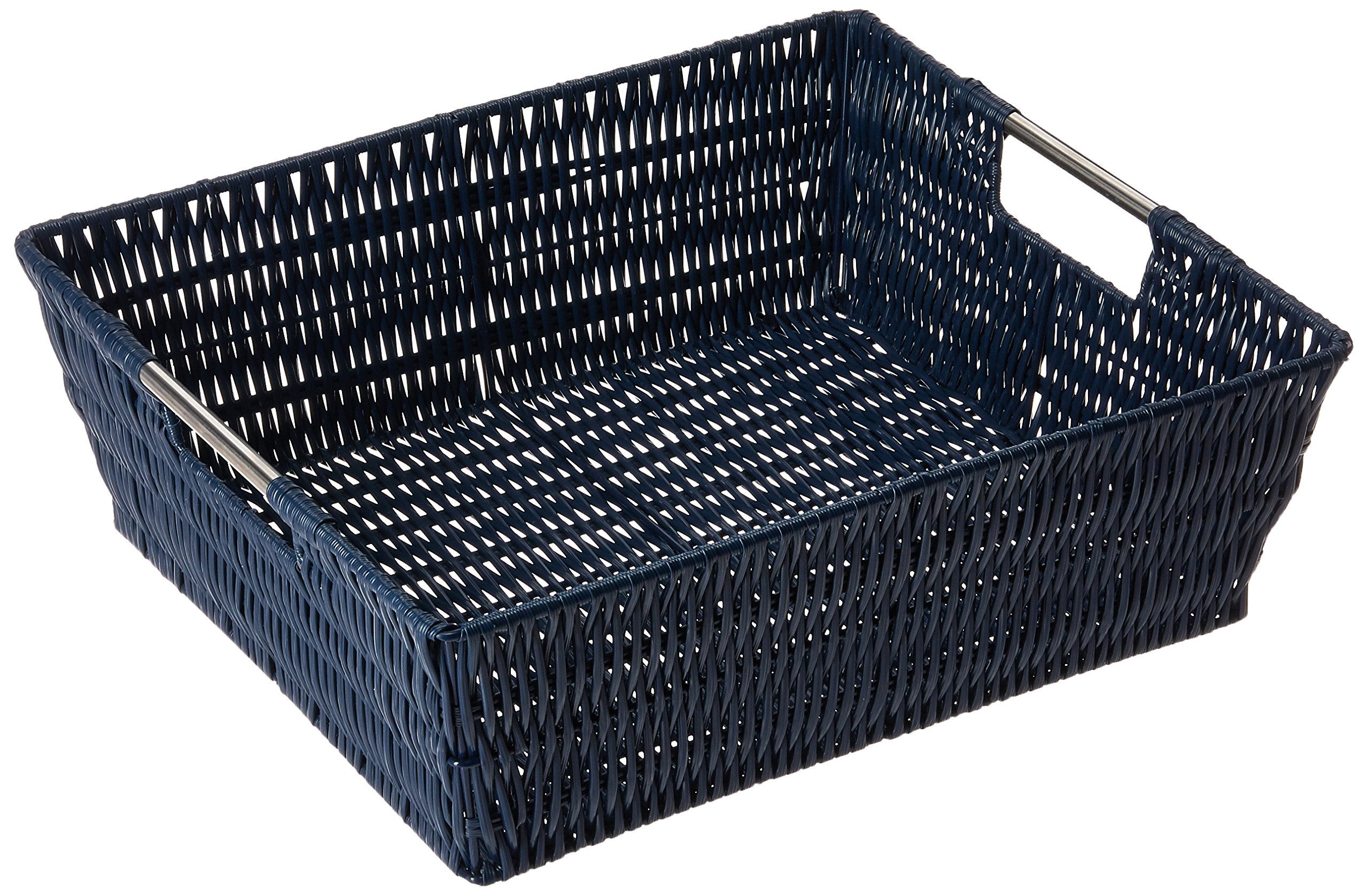 Whitmor Rattique Shelf Tote Navy eBay