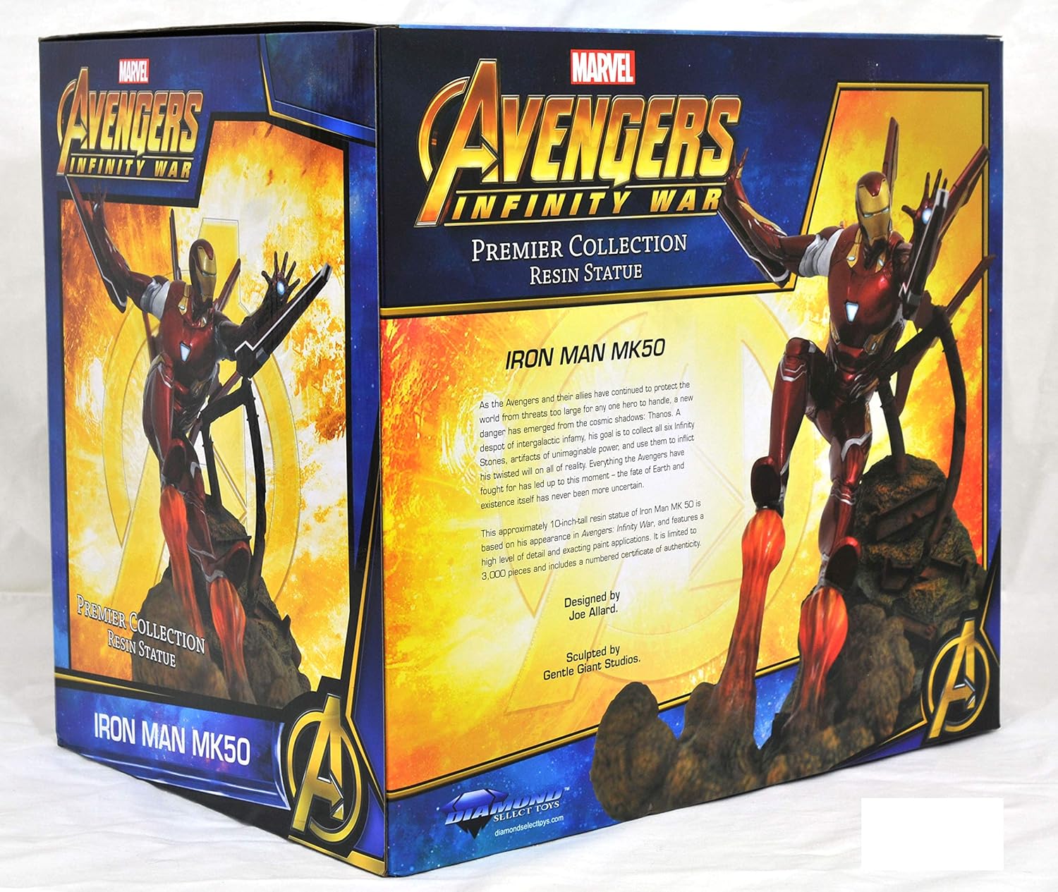 DIAMOND SELECT TOYS - Marvel Collection Avengers: Infinity War Iron Man Mk50 Resin Statue, Multicolor - Image 4