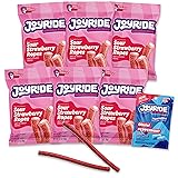 JOYRIDE Sour Strawberry Ropes - 3.5 oz 6-Pack