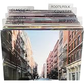 OrigoDeco Acrylic Vinyl Record Dividers - DIY Record dividers - Record Dividers A-Z Genre ERA BPM and Writable for 12 inches Vinyl Records- Horizontal &amp; Vertical - Set of 10