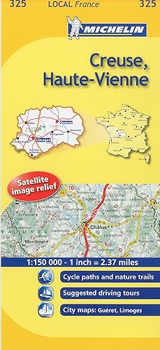Download Michelin Map France: Creuse, Haute-vienne 325 PDF