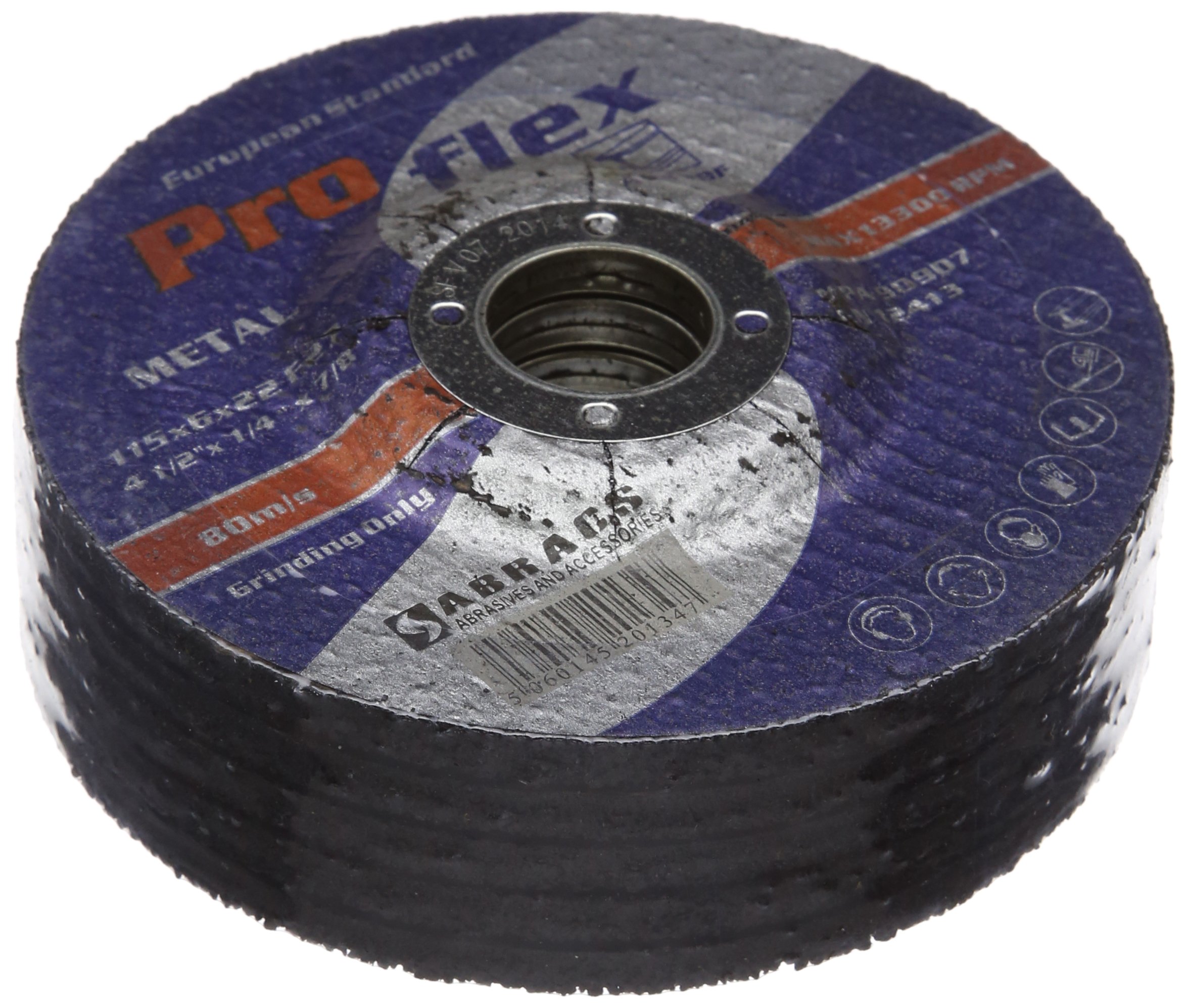 Connect 32194 Abracs Metal Grinding Discs 115mm x 6.0mm 25pc