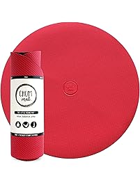 Yoga Mat by Chum Mat | Lightweight, Compact, Easy to Clean | The Perfect and Unique Round Shape Fitness Mat to Bring Your Healthy Lifestyle Everywhere You Go | 9.6 ounces, 11&rdquo; folded, 22&rdquo; flat