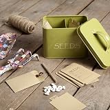 Katai Steel Seed Storage Box Organiser Green with 20 Envelopes and Dividers view 7