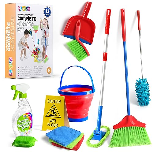 Play22 Kids Cleaning Set 12 Piece Toy Cleaning Set Includes